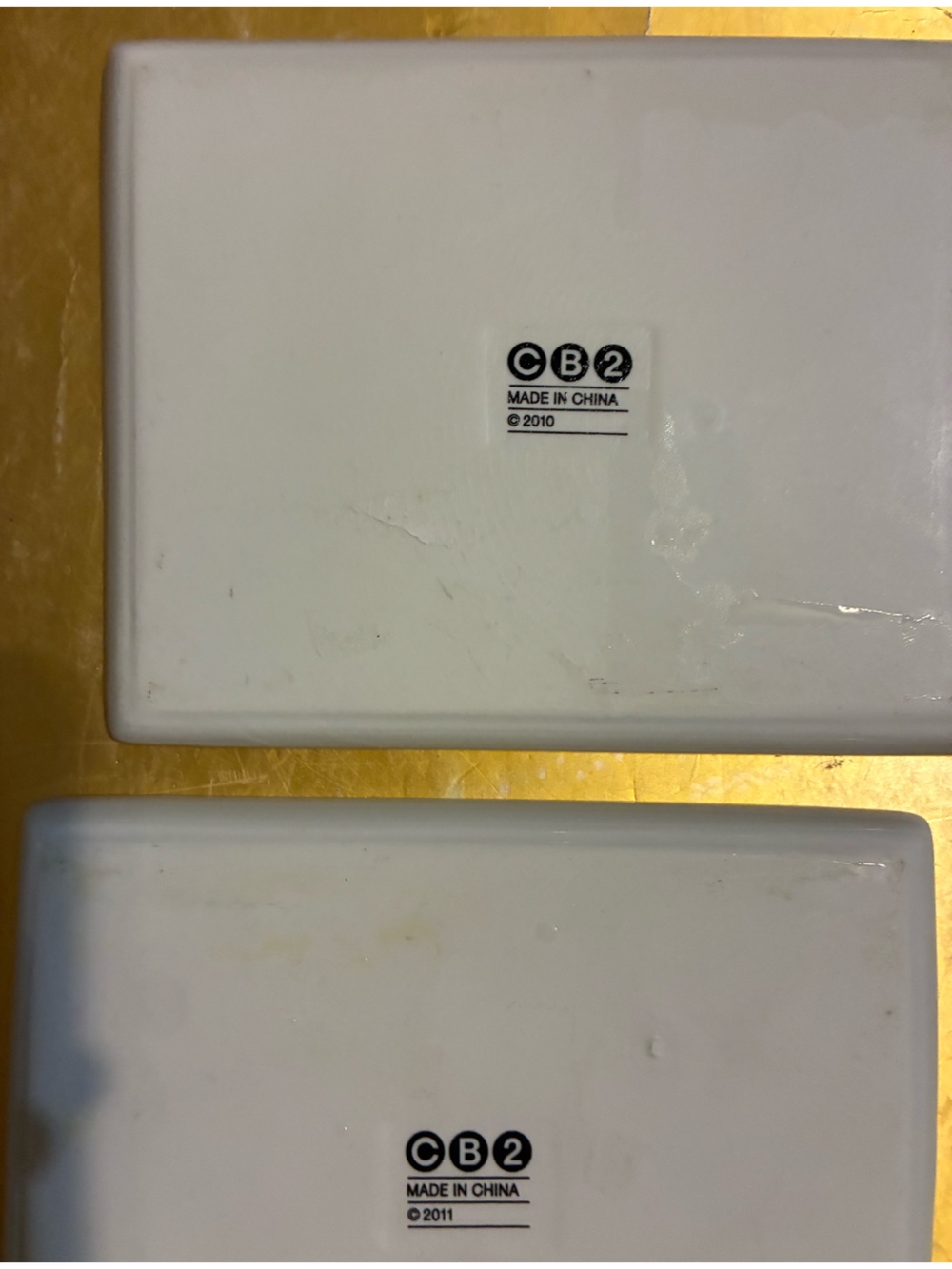 CB2 rectangle plates - Picture 2 of 5